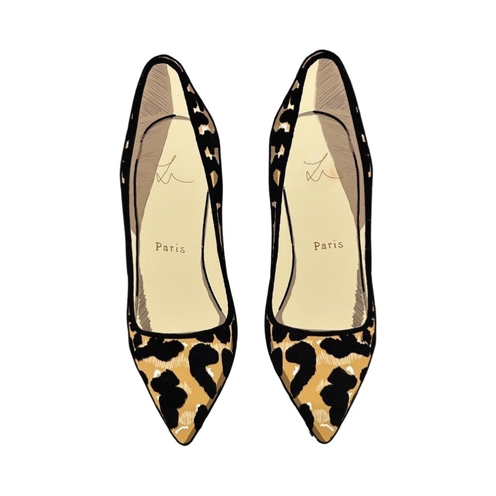 Artist Oliver Gal FASHION Animal Print High Heels Shoes Wall Art Picture - Picture 2 of 6